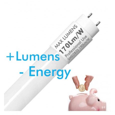 LED T8-buis 25W 150cm glas 4250Lm zonder flikkering
