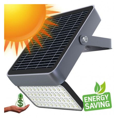 Led-schijnwerper solar buiten 100W OSRAM-chip 5700K ALL IN ONE