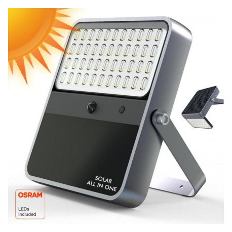 Led-schijnwerper solar buiten 100W OSRAM-chip 5700K ALL IN ONE