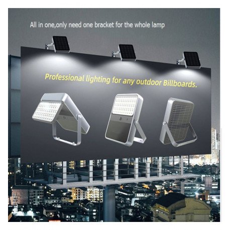Led-schijnwerper solar buiten 100W OSRAM-chip 5700K ALL IN ONE