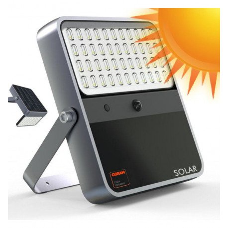 Proyector LED solar exterior 100W OSRAM chip 5700K ALL IN ONE