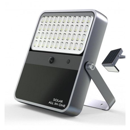Proyector LED solar exterior 100W OSRAM chip 5700K ALL IN ONE