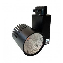 LED schijnwerper 40W UPPSALA zwart 24° monofasige rail