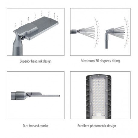 Farola LED 150W exterior alta luminosidad Bridgelux