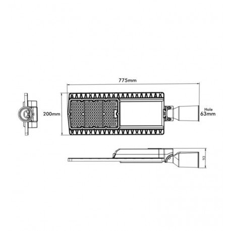 LED Street Light 150W HALLEY Bridgelux