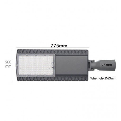 Led-straatverlichting 150W voor buiten HALLEY Bridgelux