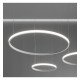 Cirkelvormige LED-hanglamp 37W wit SPACE VENUS 60 cm
