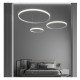 Cirkelvormige LED-hanglamp 37W wit SPACE VENUS 60 cm