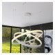 Cirkelvormige LED-hanglamp 37W wit SPACE VENUS 60 cm
