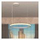 Circulaire LED-hanglamp 77W wit voor interieurdecoratie 120 cm