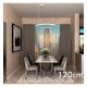 Circulaire LED-hanglamp 77W wit voor interieurdecoratie 120 cm
