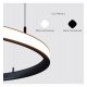 Circulaire LED-hanglamp 77W wit voor interieurdecoratie 120 cm