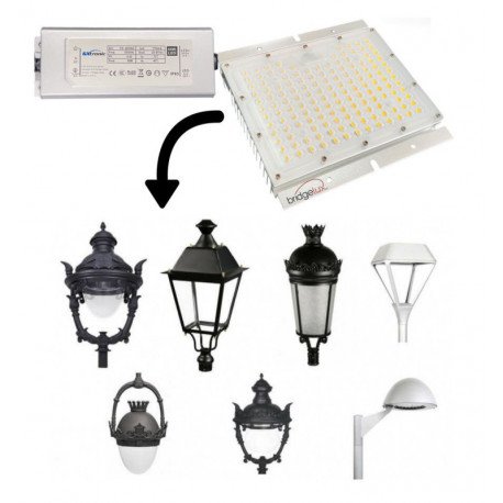 LED-module 65W voor asymmetrische straatverlichting 78x156 hoge lichtopbrengst