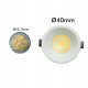 Downlight LED 5W empotrable circular UGR13 foco 24º