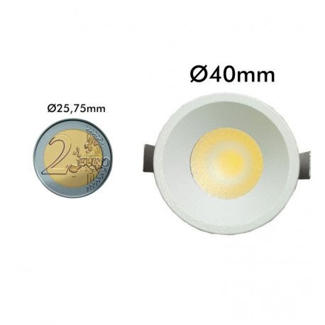 Downlight LED 5W empotrable circular UGR13 foco 24º