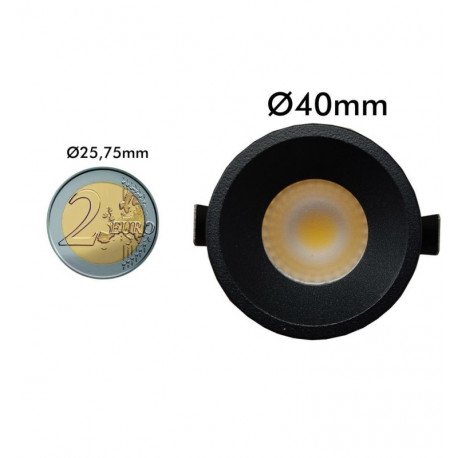 LED Downlight 5W Recessed Circular UGR13 Black