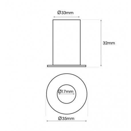 Inbouw downlight LED 5W rond UGR13 zwart