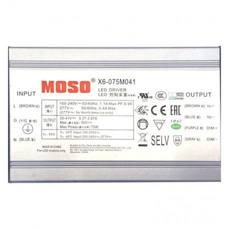 Led-driver programmeerbaar 0-10V tot 75 W voor armaturen