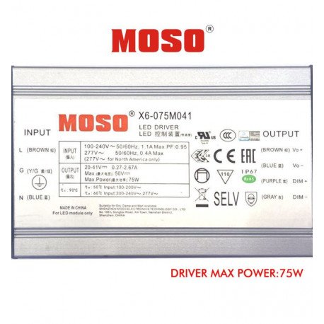 Led-module 65W dimbaar en programmeerbaar voor led-straatverlichting