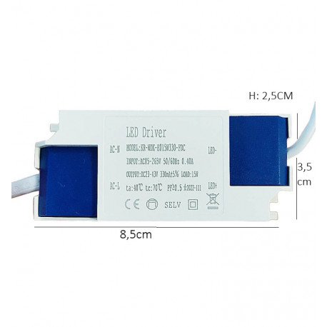 Inbouw led-downlightmodule 15W GU10/MR16 CRI+92 UGR13 voor inbouwring