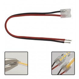 Transparante connector voor ledstrips COB en SMD 8-10 mm IP20