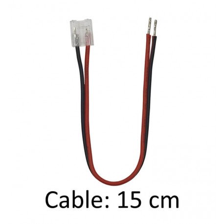 Transparante connector voor ledstrips COB en SMD 8-10 mm IP20