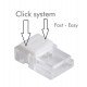 LED-strip connector COB en SMD 10mm IP20 zonder solderen