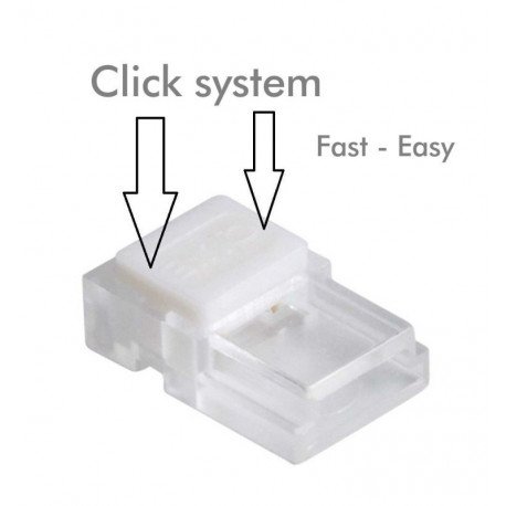 LED-strip connector COB en SMD 10mm IP20 zonder solderen