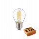 LED filament lamp 4W E27 G45 decoratief warm licht