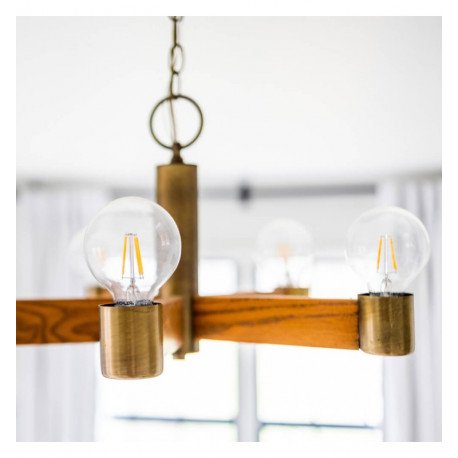 Bombilla LED Filamento 4W E27 G45 decorativa luz cálida