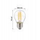 LED filament lamp 4W E27 G45 decoratief warm licht