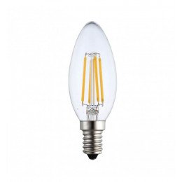 LED filamente vela-lamp 4W E14 C35 warmwit decoratief