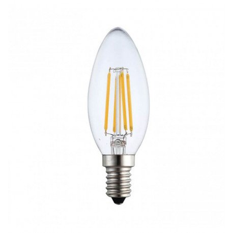 LED filamente vela-lamp 4W E14 C35 warmwit decoratief