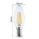 LED filamente vela-lamp 4W E14 C35 warmwit decoratief