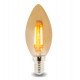 LED filamente vela-lamp 4W E14 C35 warmwit decoratief