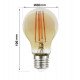 Ledfilament lamp 8W E27 A60 dimbaar 2200K