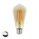Vintage ledlamp filament 8W E27 Gold ST64 dimbaar (TRIAC)