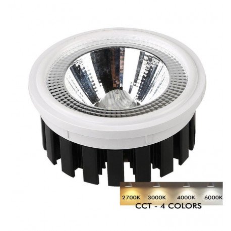 Bombilla LED AR111 COB 18-24W luz seleccionable CCT CRI+92