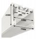 Led-profiel aluminium wit POTSDAM 2 m microprisma UGR17