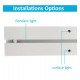 LED Aluminum Profile White POTSDAM 2 m UGR17 Microprism