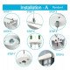 Led-profiel aluminium wit POTSDAM 2 m microprisma UGR17