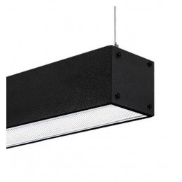 LED-profiel aluminium zwart POTSDAM 195 cm UGR17 microprisma