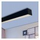 LED Aluminum Profile Black POTSDAM 195cm UGR17 Microprism