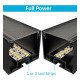 LED Aluminum Profile Black POTSDAM 195cm UGR17 Microprism