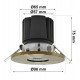 Downlight led 15W brons CRI+92 UGR13 hoog rendement