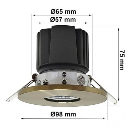 Downlight led 15W brons CRI+92 UGR13 hoog rendement