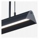 Lámpara lineal LED colgante VIENA negro IP20