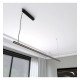 Lámpara lineal LED colgante VIENA negro IP20