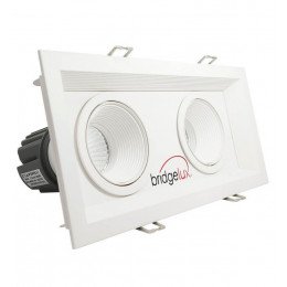 Downlight led 30W directioneel dubbel wit CRI+92 UGR13