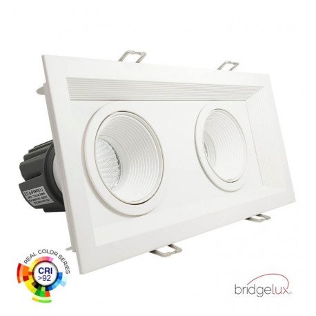 Downlight led 30W directioneel dubbel wit CRI+92 UGR13